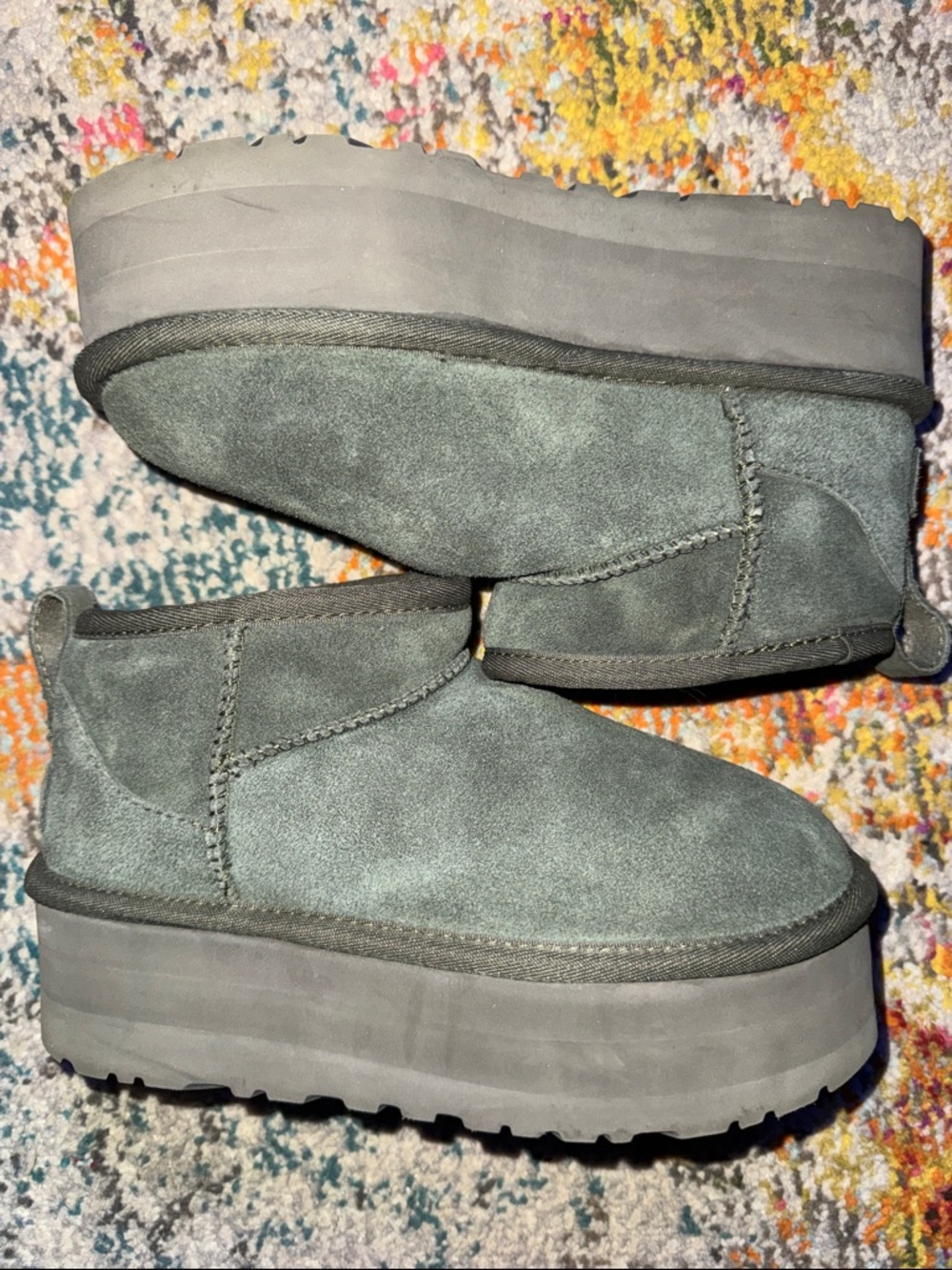 Ugg Classic Ultra Mini Platform in Rare Moss Green